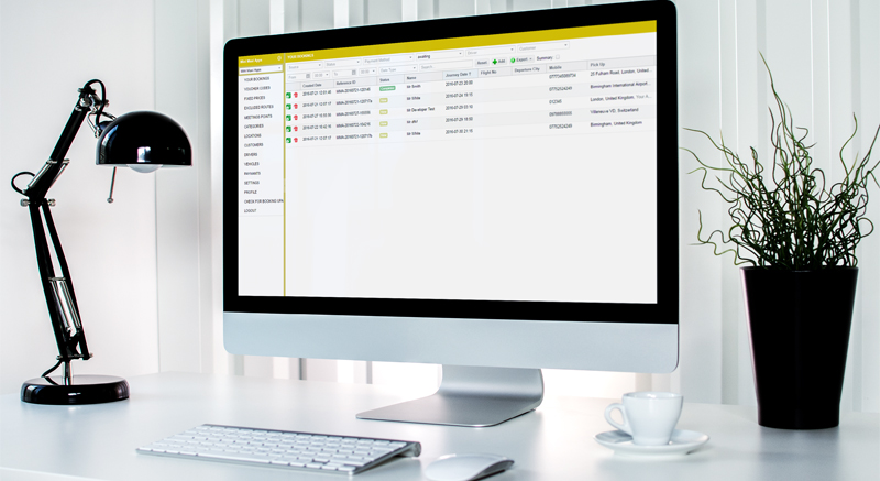 taxi booking system admin panel